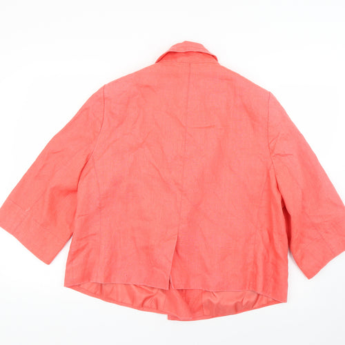 Evans Womens Orange   Overcoat Coat Size 22
