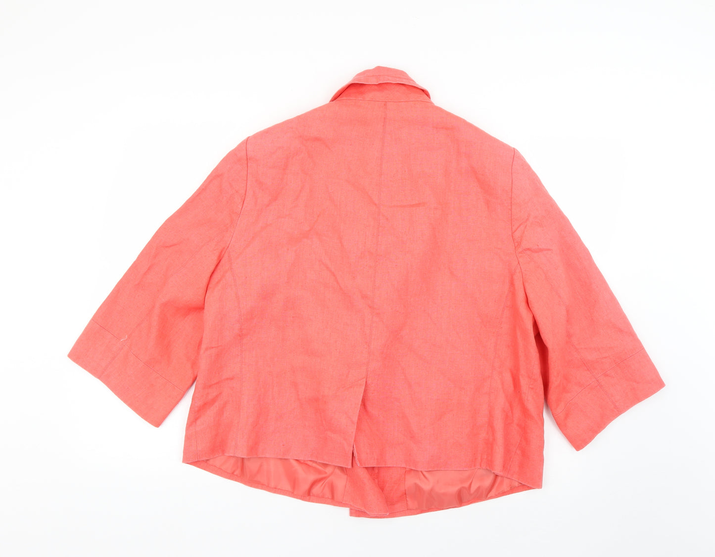 Evans Womens Orange   Overcoat Coat Size 22