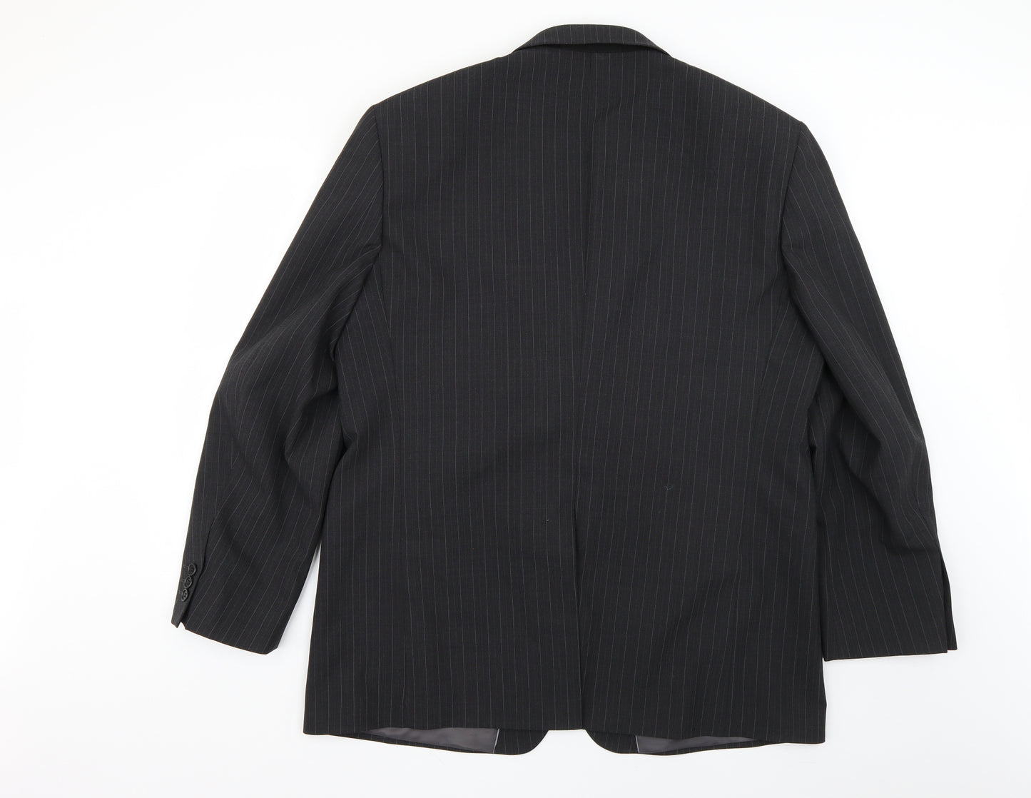 marks Mens Grey Striped  Jacket Suit Jacket Size M
