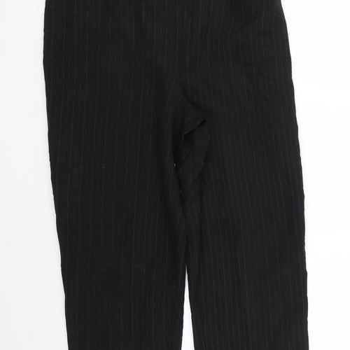 slimma Womens Black Striped  Trousers  Size 16 L24 in