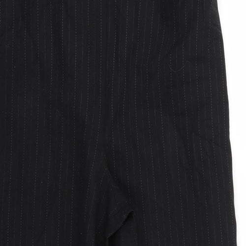 slimma Womens Black Striped  Trousers  Size 16 L24 in