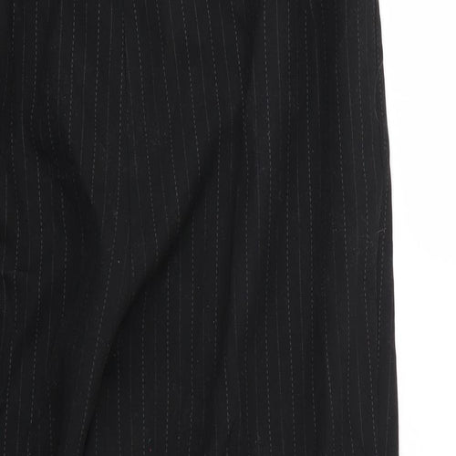 slimma Womens Black Striped  Trousers  Size 16 L24 in