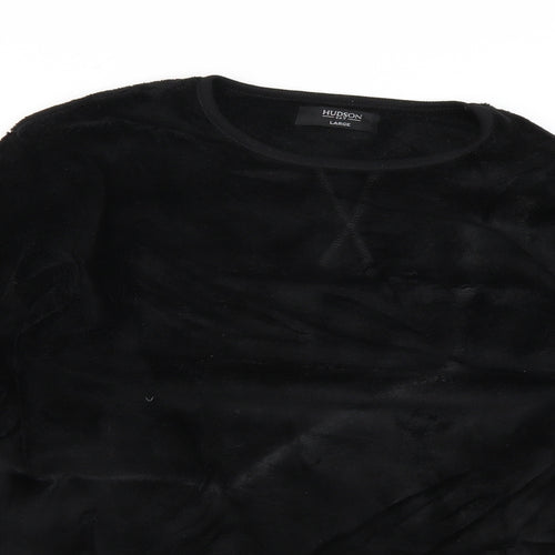 Hudson Mens Black   Pullover Jumper Size L