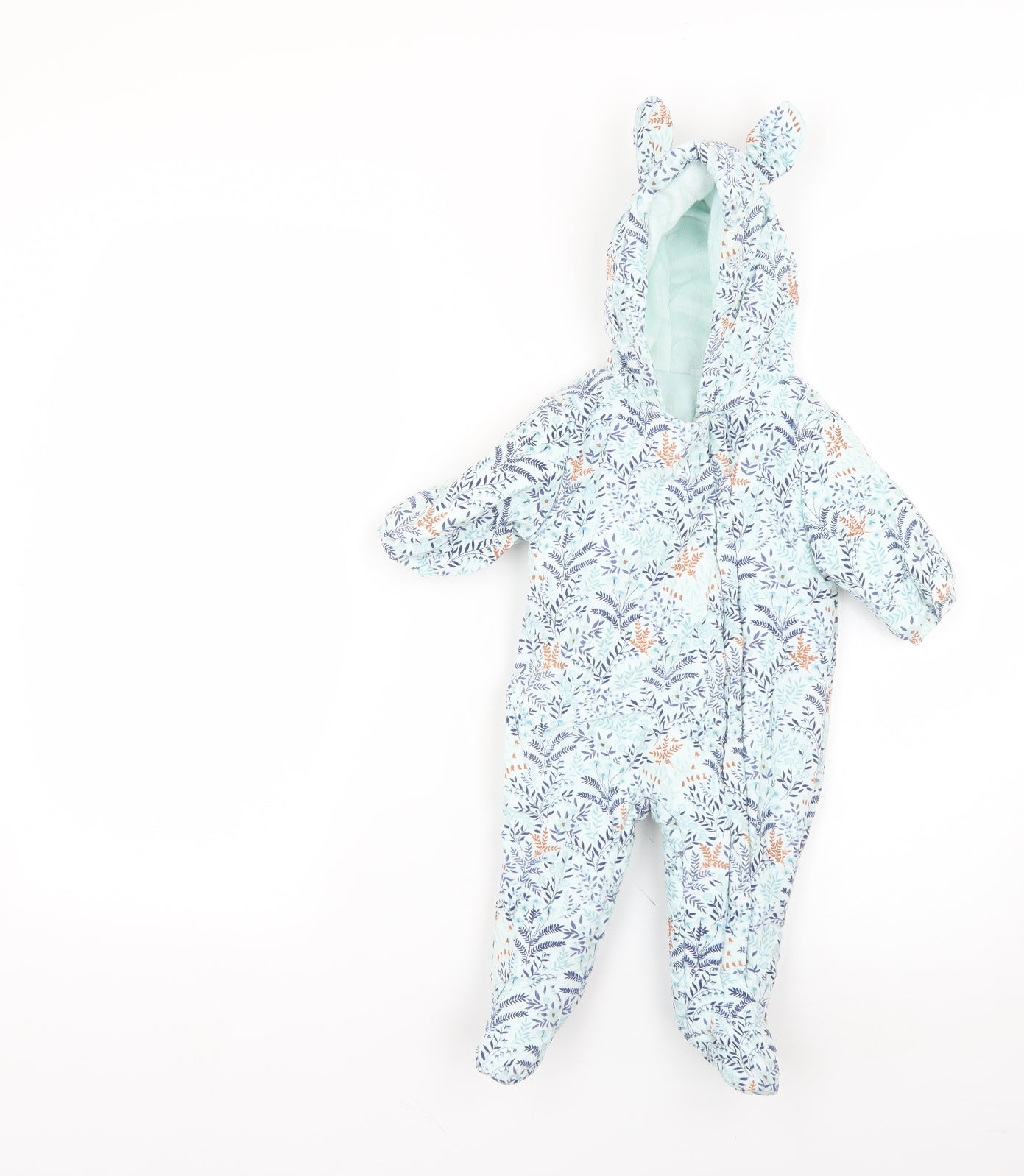 NEXT Baby Multicoloured Floral  Overcoat Snowsuit Size 3-6 Months