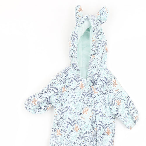 NEXT Baby Multicoloured Floral  Overcoat Snowsuit Size 3-6 Months