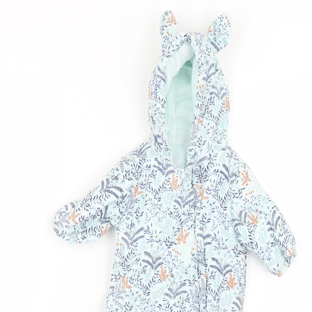 NEXT Baby Multicoloured Floral  Overcoat Snowsuit Size 3-6 Months
