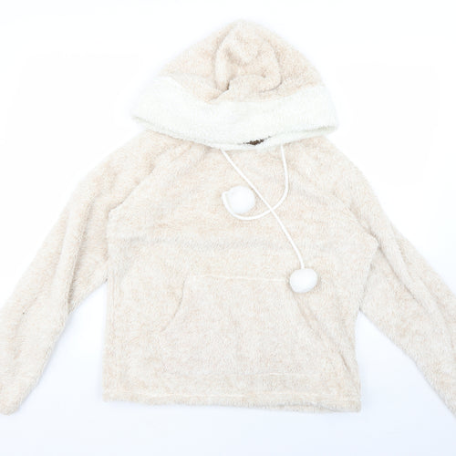Marks and Spencer Womens Beige   Pullover Hoodie Size 10