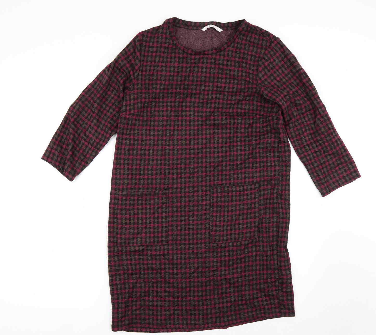 Womens Multicoloured Check  Jumper Dress  Size 12
