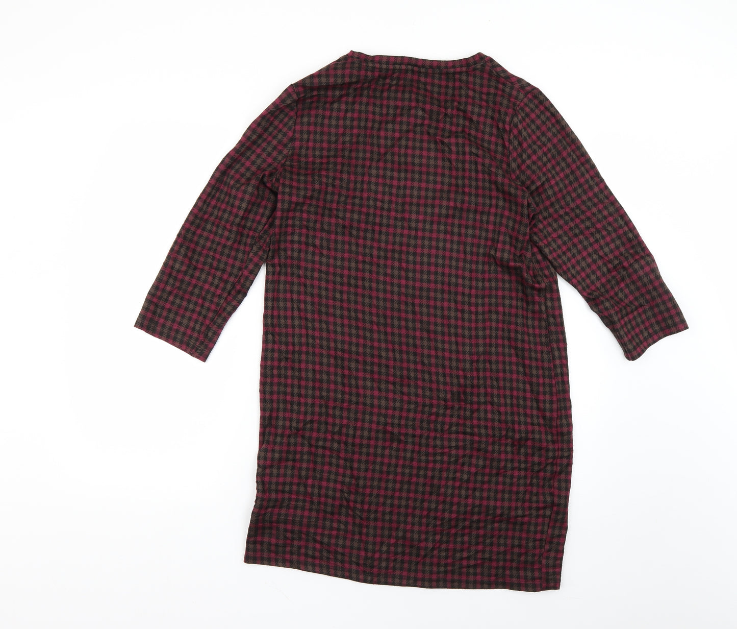 Womens Multicoloured Check  Jumper Dress  Size 12