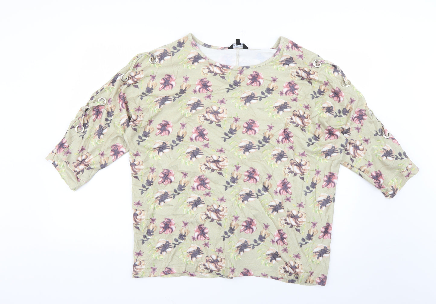 Peacocks Womens Multicoloured Floral  Pullover Jumper Size 16