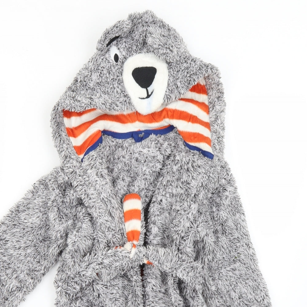 Marks and Spencer Boys Grey Geometric   Robe Size 3-4 Years