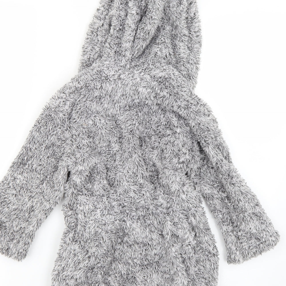 Marks and Spencer Boys Grey Geometric   Robe Size 3-4 Years
