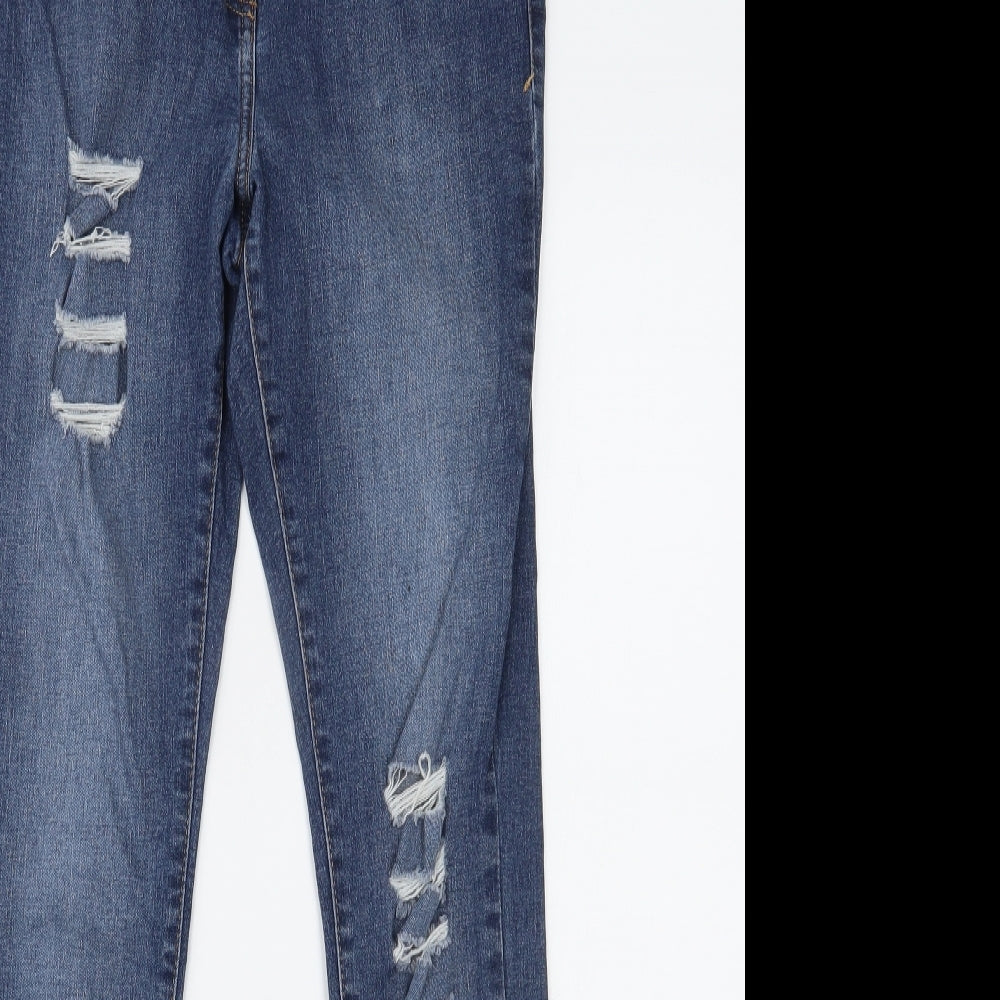 NEXT Womens Blue  Denim Skinny Jeans Size 10 L28 in