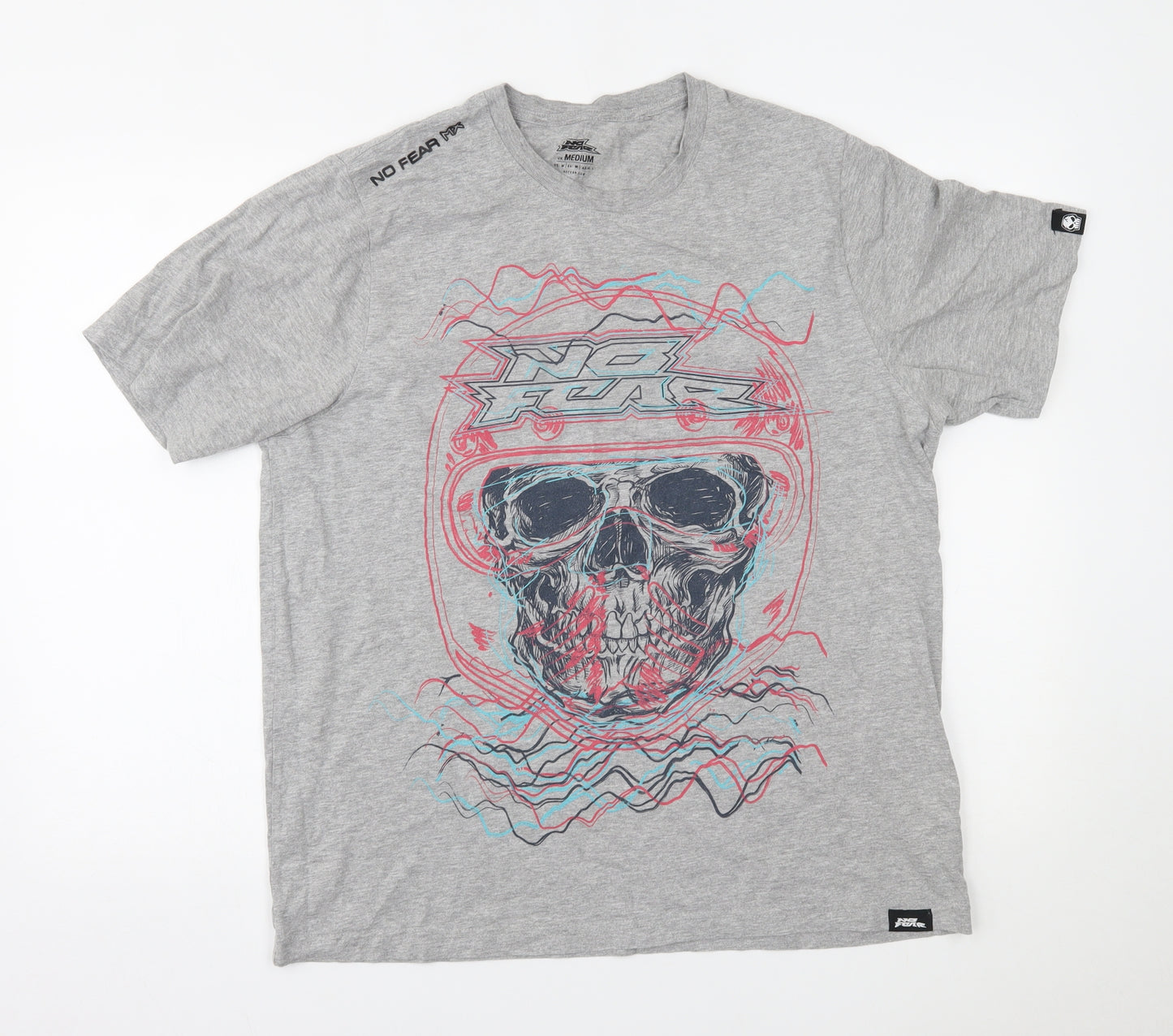 No Fear Mens Grey    T-Shirt Size M