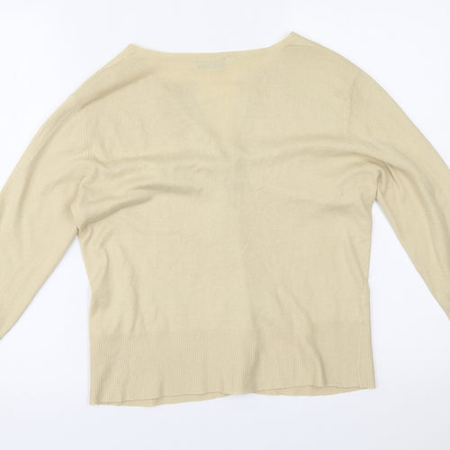 Dorothy Perkins Womens Beige   Cardigan Jumper Size 14