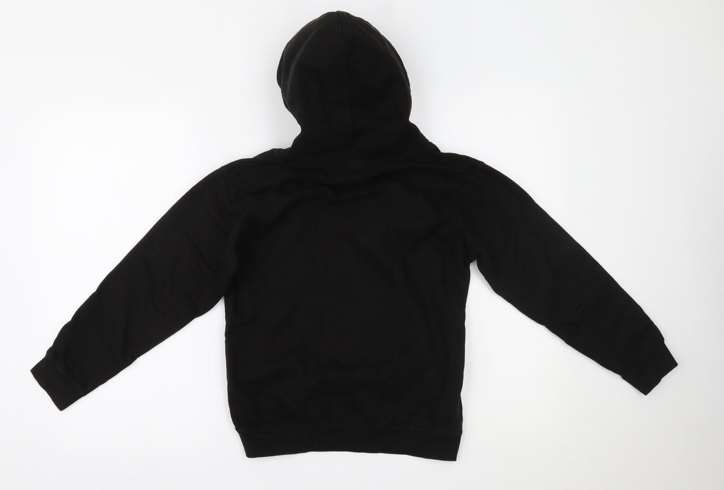 Awdis Boys Black   Pullover Hoodie Size 9-10 Years