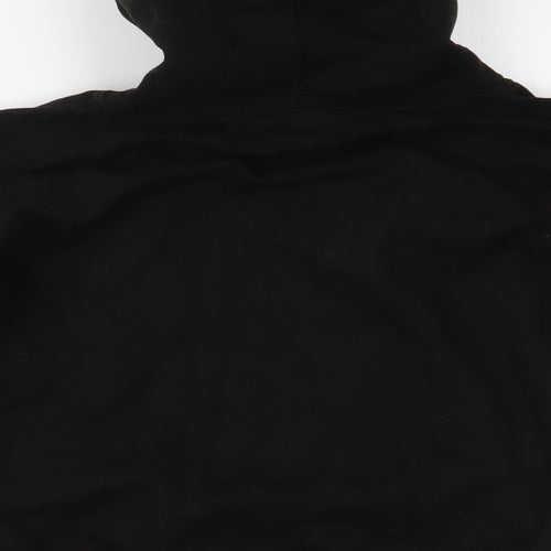 Awdis Boys Black   Pullover Hoodie Size 9-10 Years