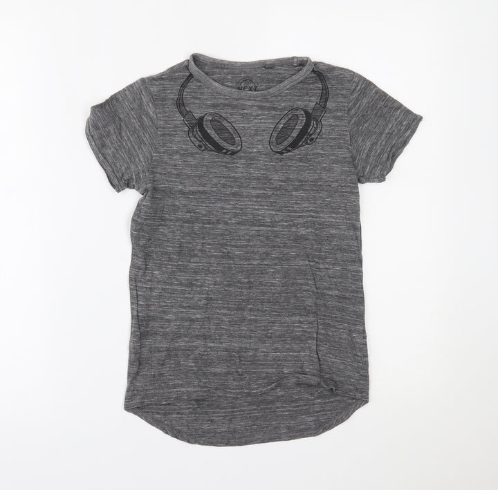 NEXT Boys Grey Basic T-Shirt Size 8 Years