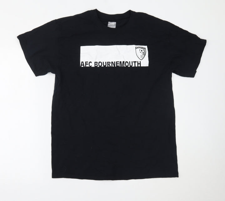 AFC Bournemouth Mens Black T-Shirt Size L