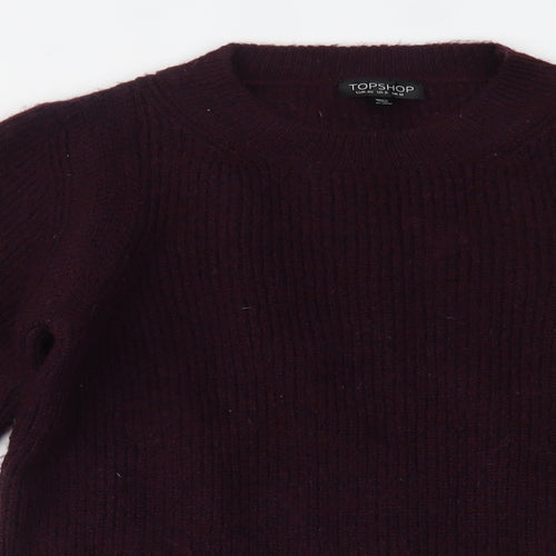 Topshop Womens Purple   Pullover Jumper Size 12