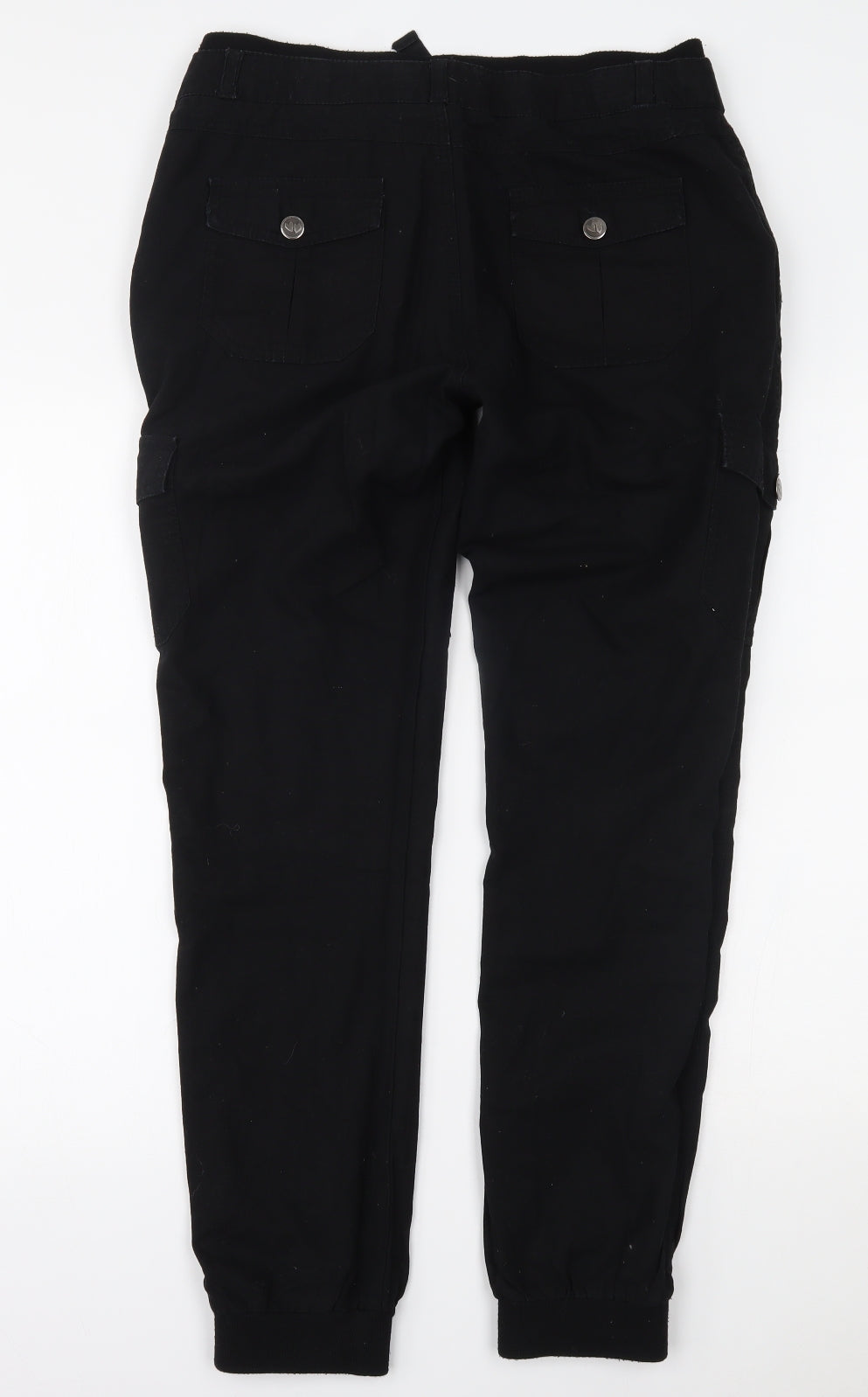 Voodoo Dolls Womens Black   Cargo Trousers Size 12 L29 in
