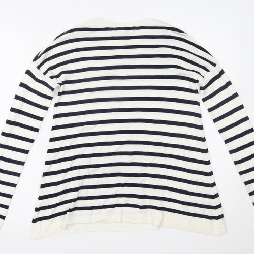 Primark Womens White Striped  Basic Blouse Size 10