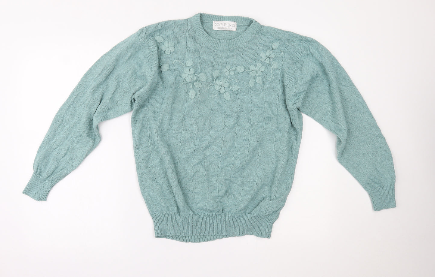COMPLIMENTS Womens Green   Pullover Jumper Size M