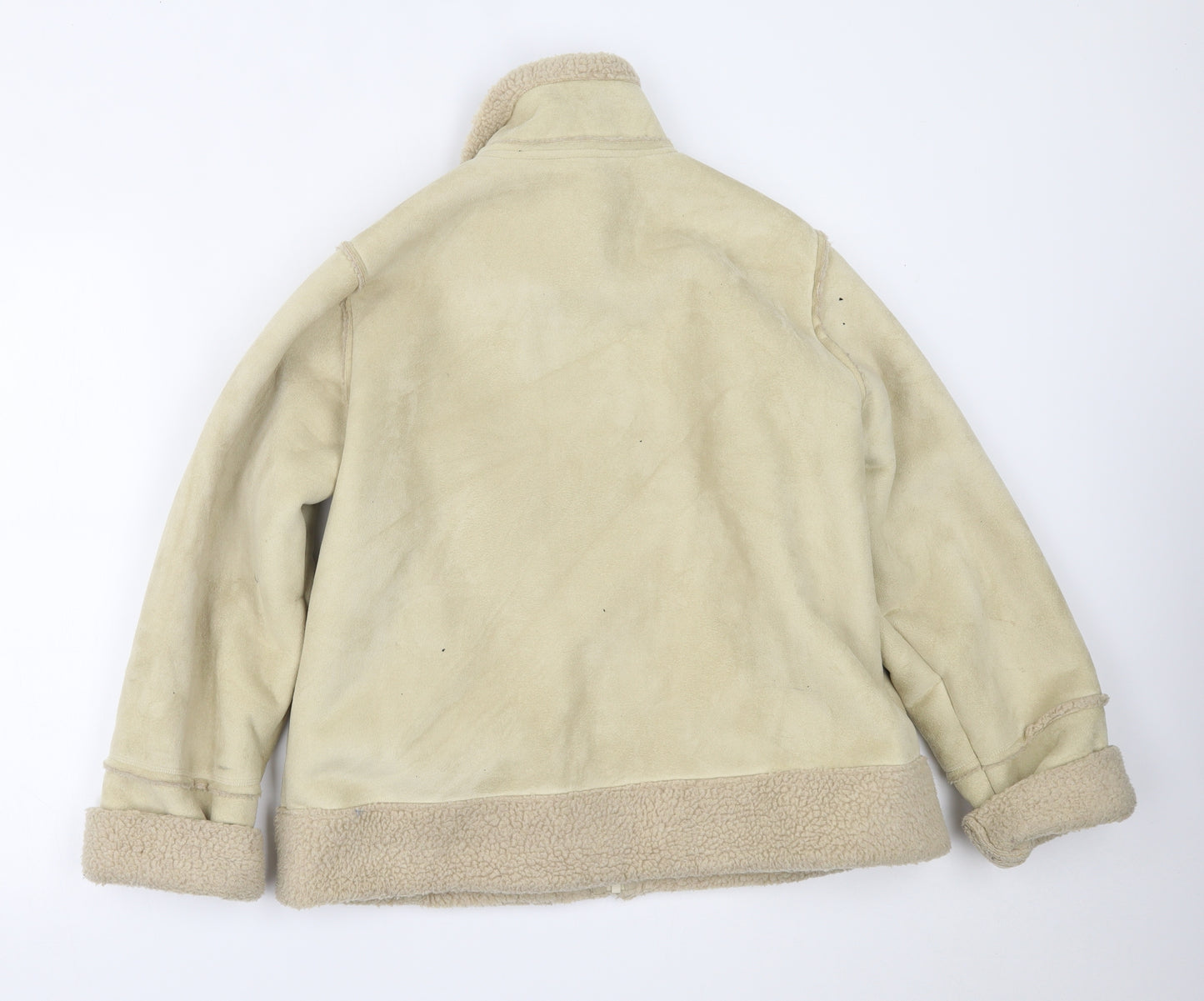 Preworn Womens Beige   Overcoat Coat Size M