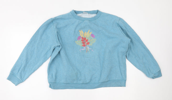 Damart Womens Blue Pullover Jumper Size 18