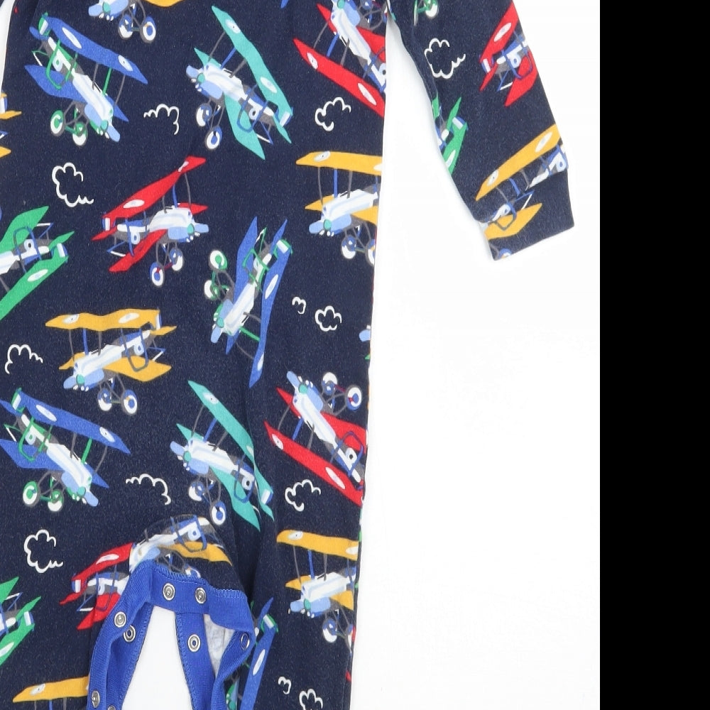 NEXT Baby Blue Geometric  Babygrow One-Piece Size 12-18 Months