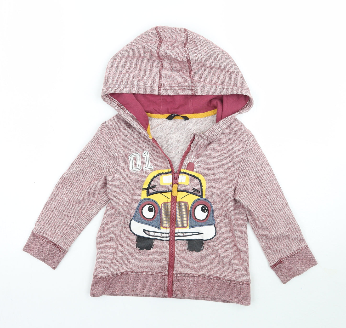 George Boys Red Striped  Jacket  Size 2-3 Years