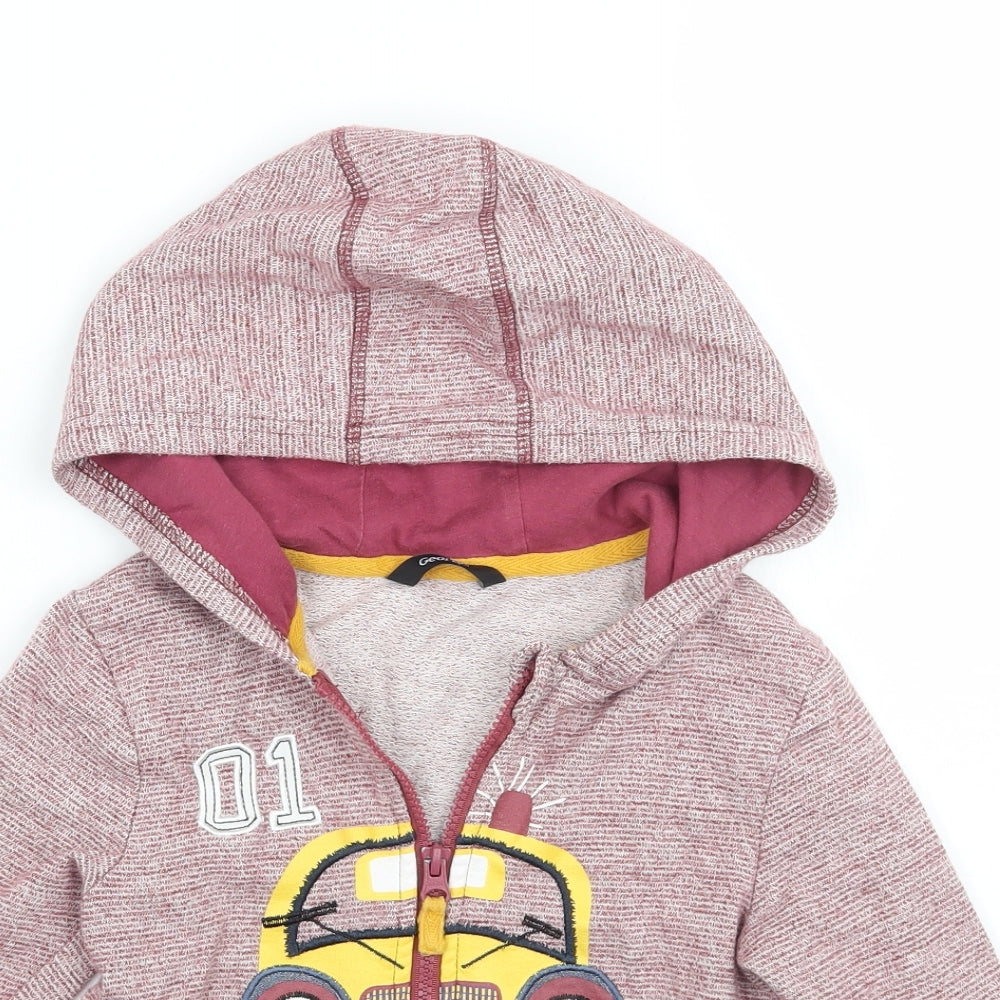 George Boys Red Striped  Jacket  Size 2-3 Years