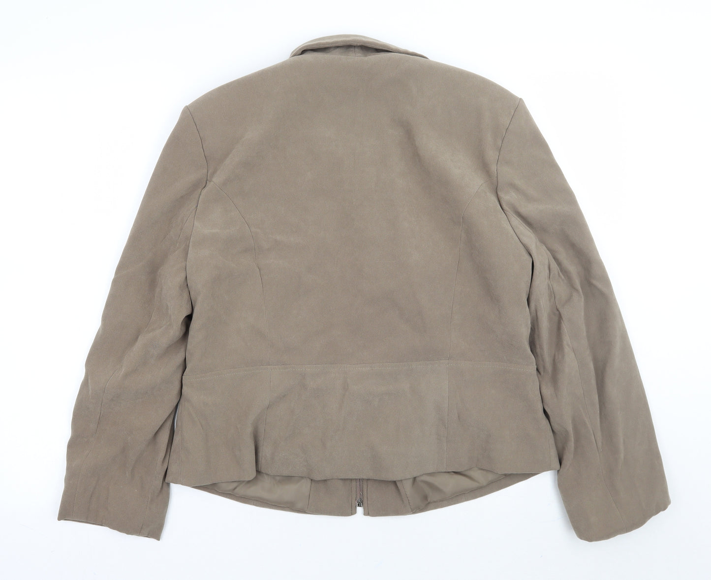 AMARANTO Womens Beige   Jacket Coat Size 18