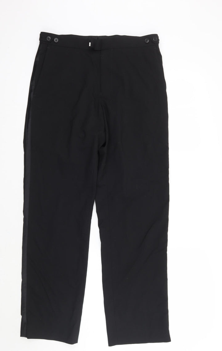 Greenwoods Mens Black   Trousers  Size 32 L21 in