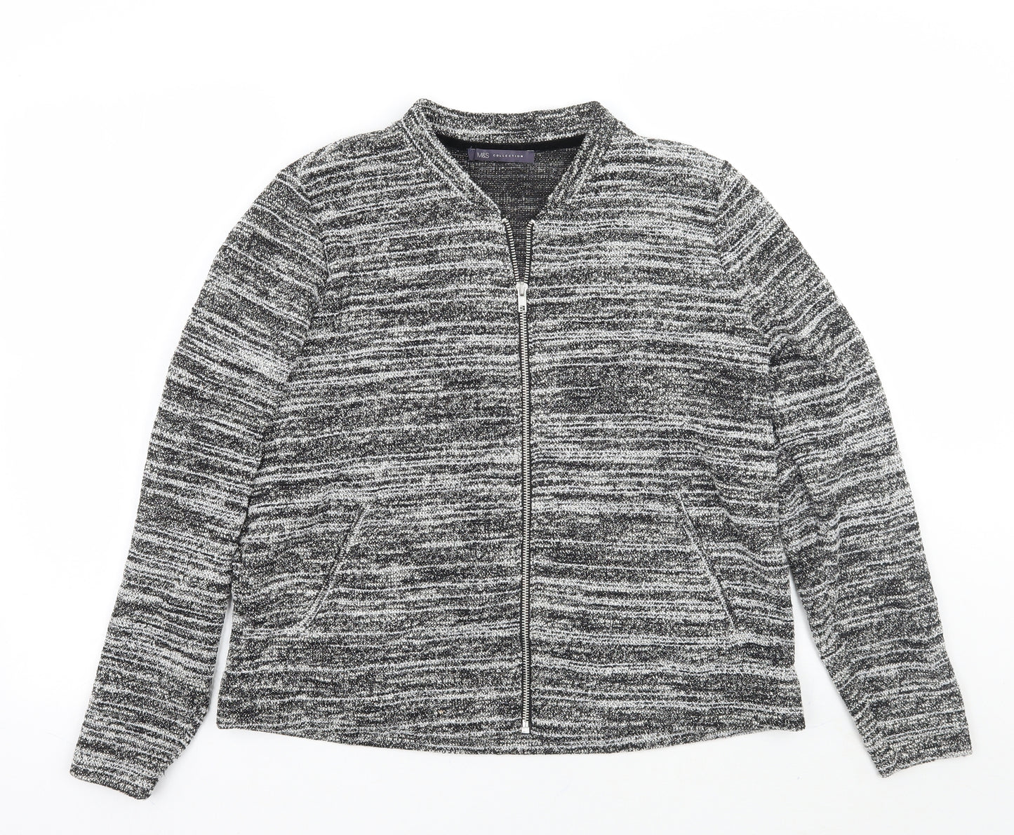 Marks and Spencer Womens Grey   Jacket Coat Size 14