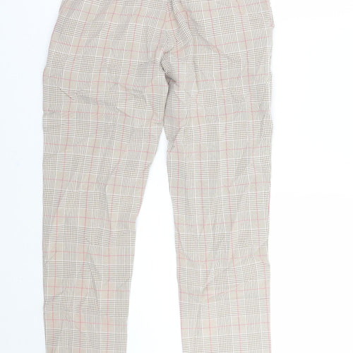 Boohoo Mens Blue Check  Trousers  Size 28 L27 in