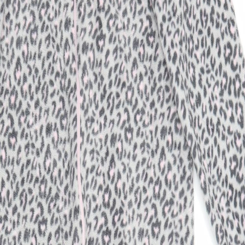 Primark Girls Grey Animal Print  Top One Piece Size 9-10 Years