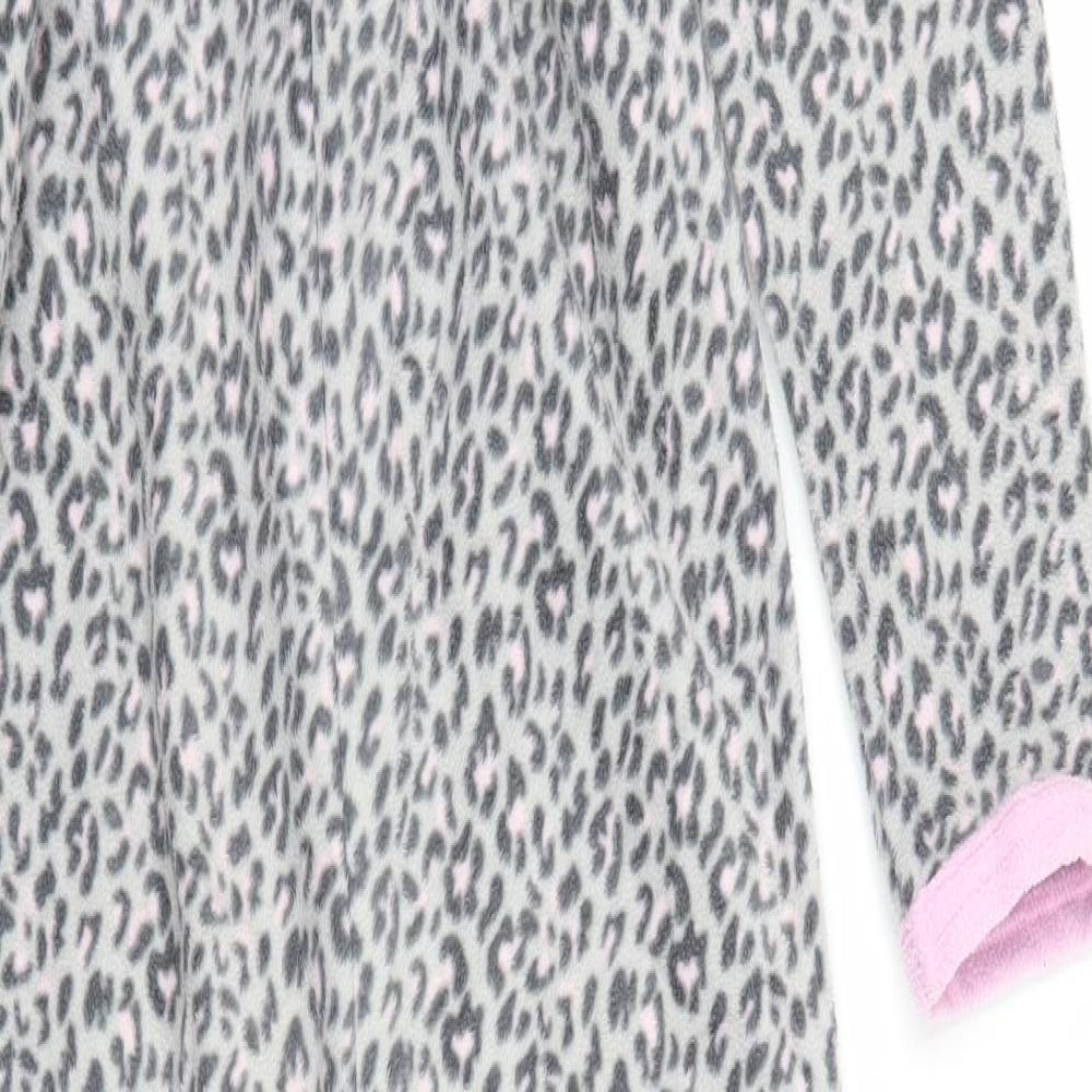 Primark Girls Grey Animal Print  Top One Piece Size 9-10 Years