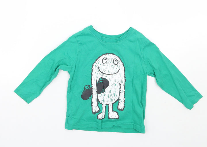 Nutmeg Boys Green   Basic T-Shirt Size 2 Years