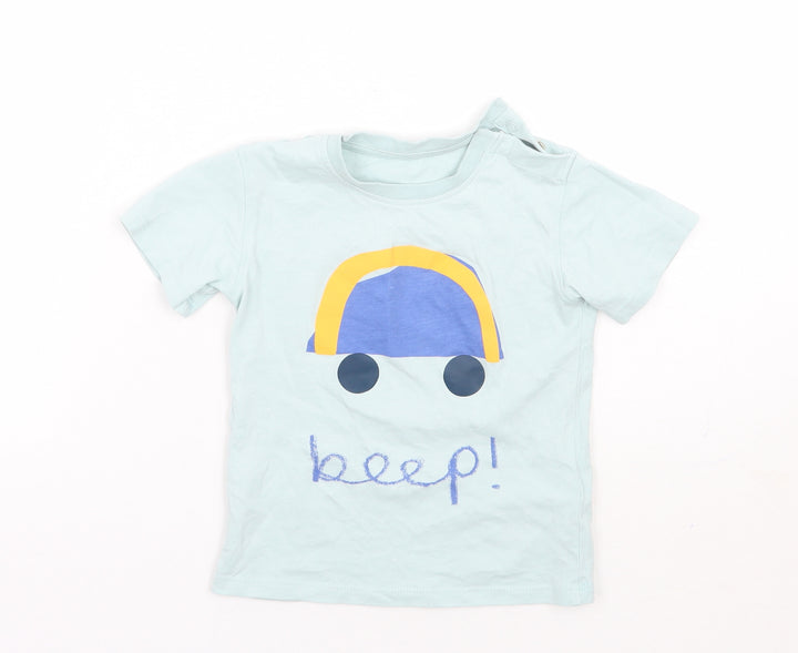 Marks and Spencer Girls Green   Basic T-Shirt Size 3-4 Years