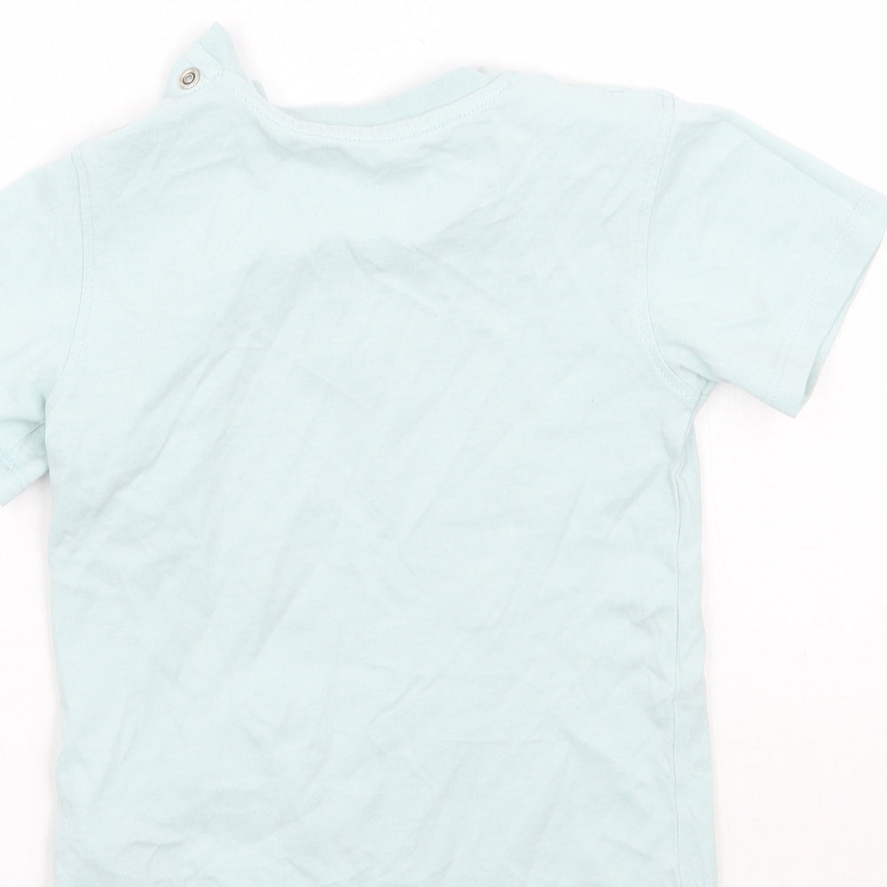 Marks and Spencer Girls Green   Basic T-Shirt Size 3-4 Years