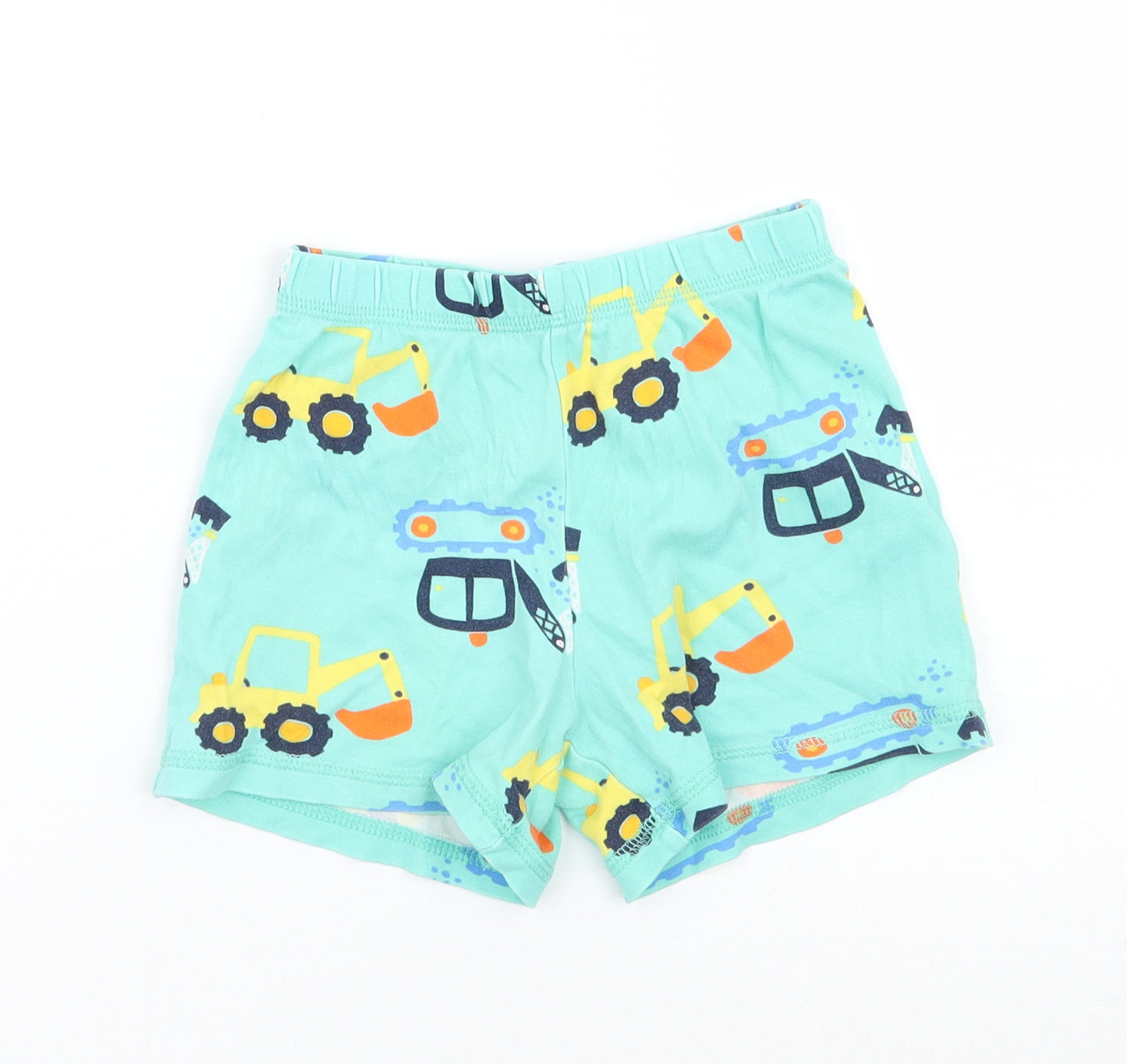 George Boys Green Geometric  Sweat Shorts Size 3-4 Years