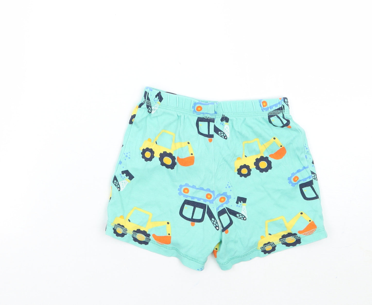 George Boys Green Geometric  Sweat Shorts Size 3-4 Years