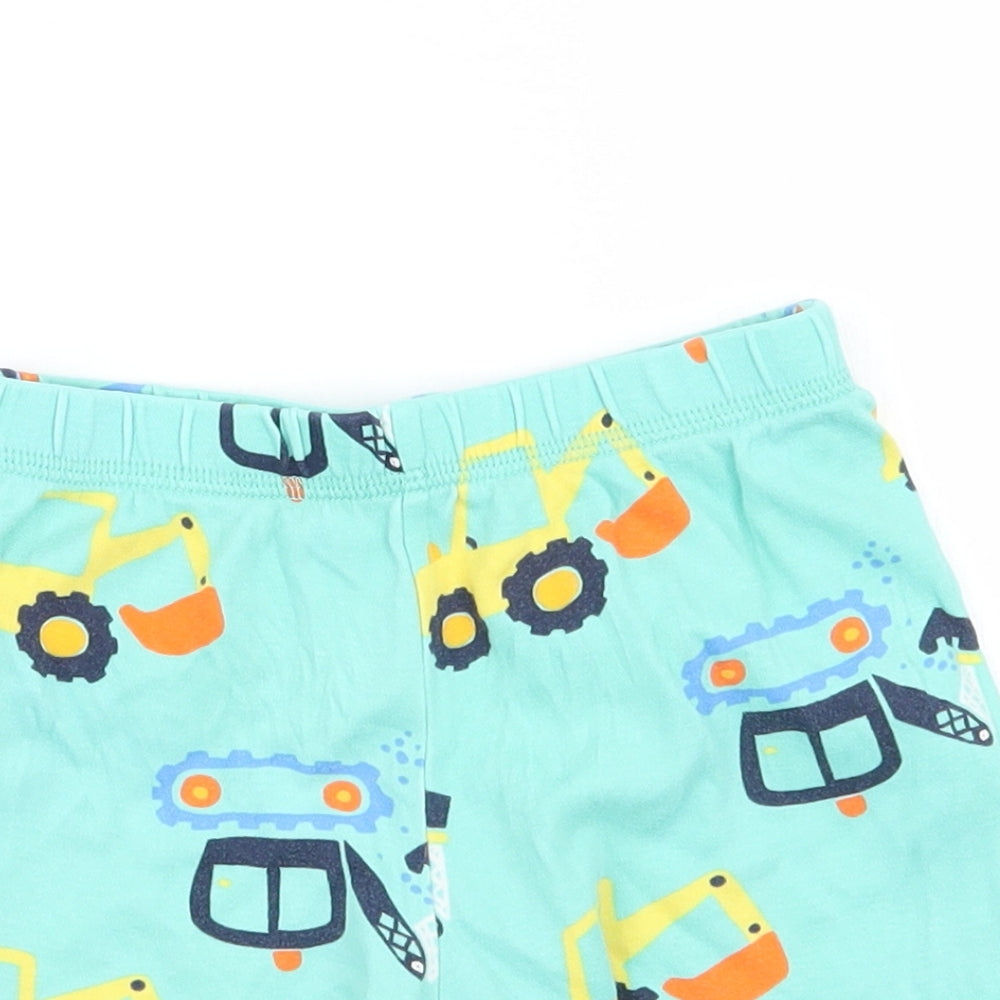 George Boys Green Geometric  Sweat Shorts Size 3-4 Years