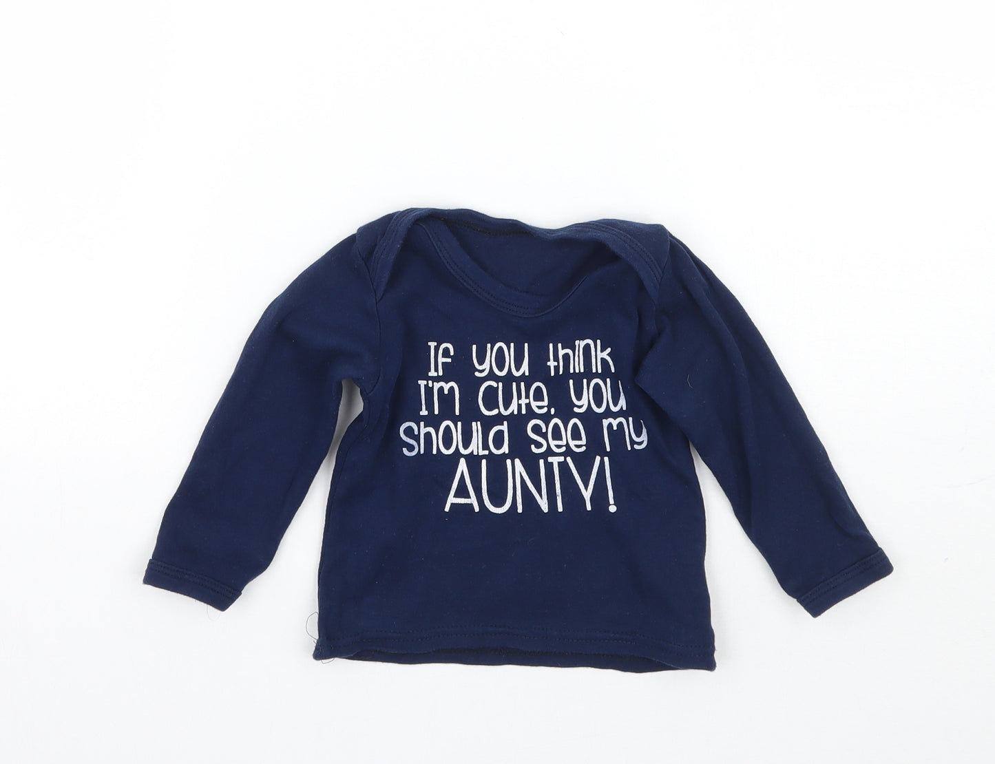 Preworn Girls Blue   Basic T-Shirt Size 2 Years