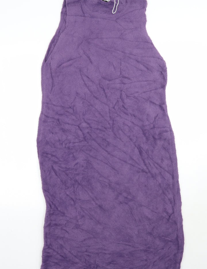Warehouse Womens Purple A-Line Size L