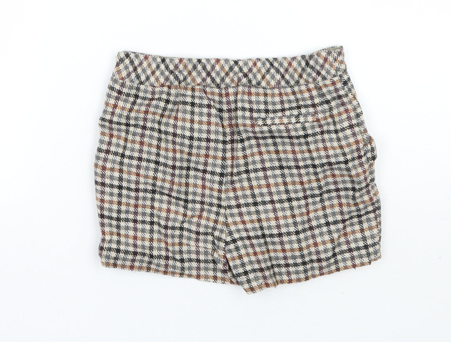 TU Girls Beige Check  Bermuda Shorts Size 4-5 Years