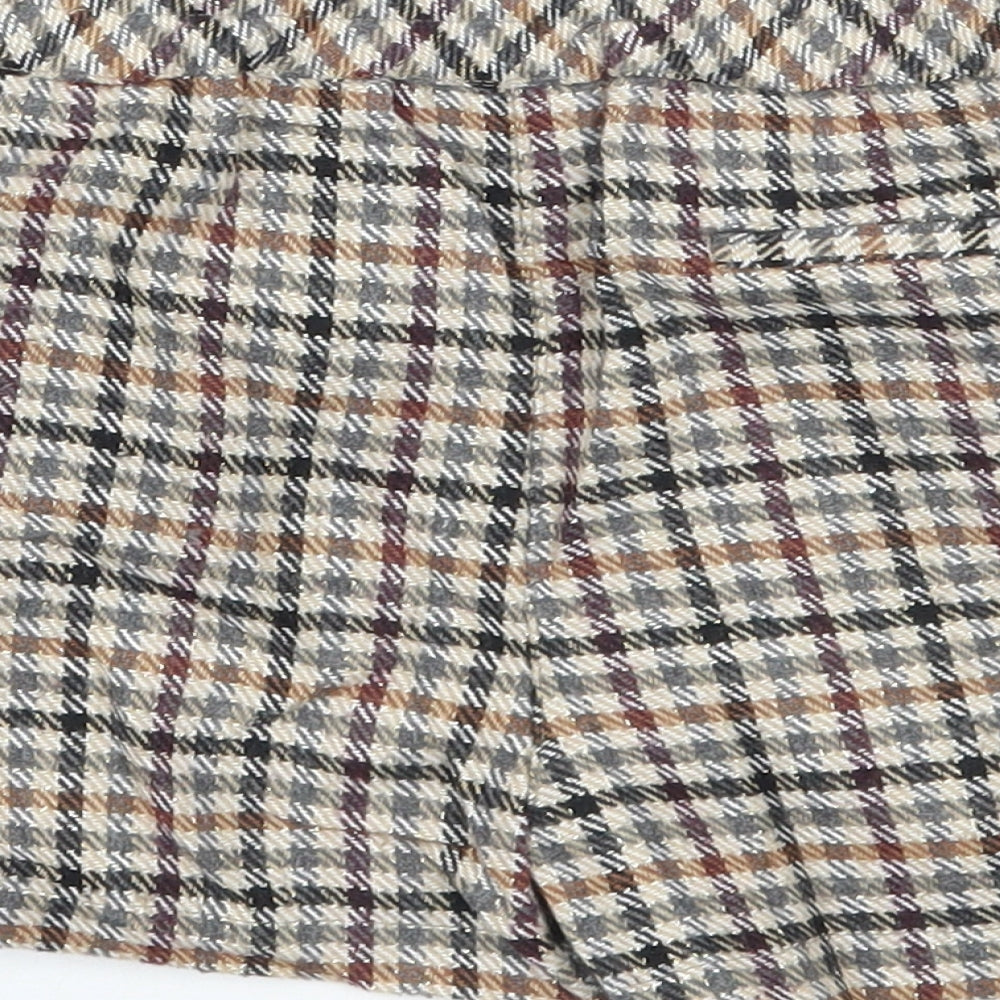 TU Girls Beige Check  Bermuda Shorts Size 4-5 Years