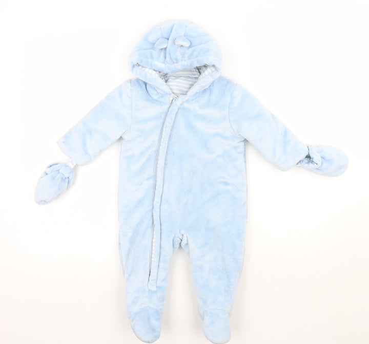 Preworn Baby Blue   Babygrow One-Piece Size 18 Months
