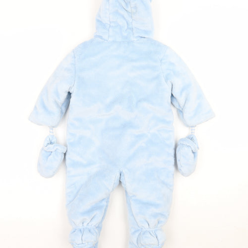 Preworn Baby Blue   Babygrow One-Piece Size 18 Months